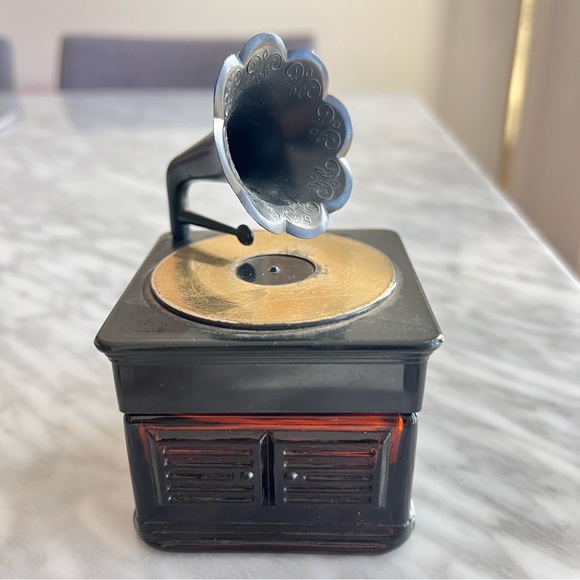 Amway Other - Vintage Amber Glass Gramophone Decanter 4oz